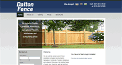 Desktop Screenshot of daltonfences.com